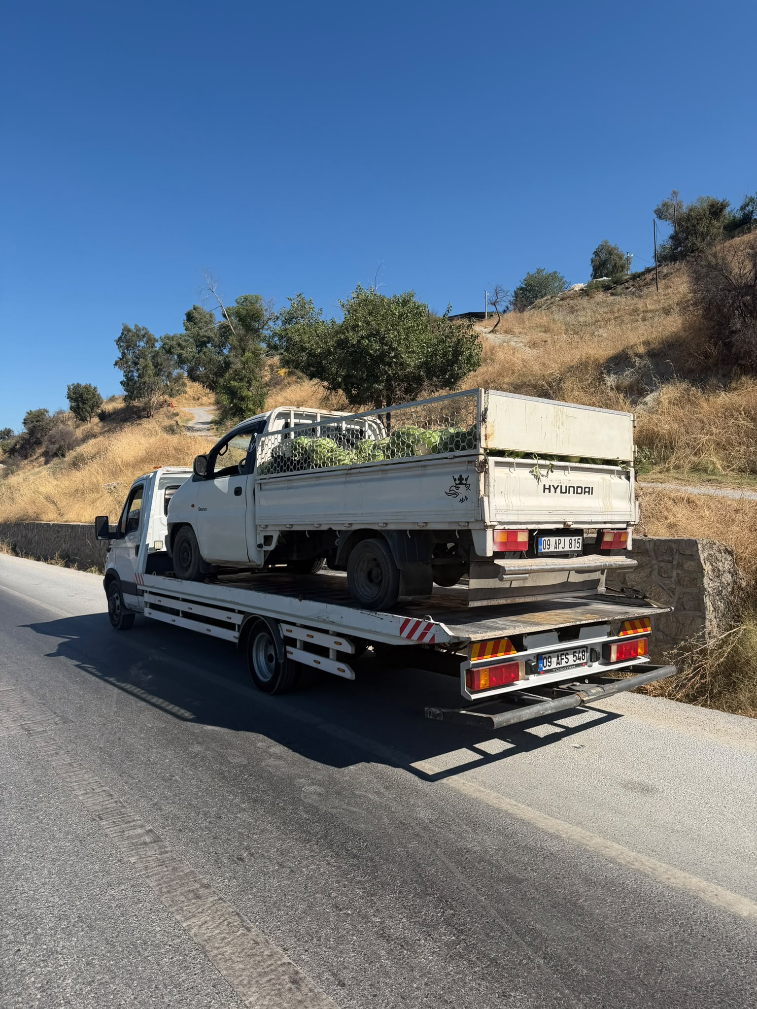 Kaza sonrası çekici Aydın
